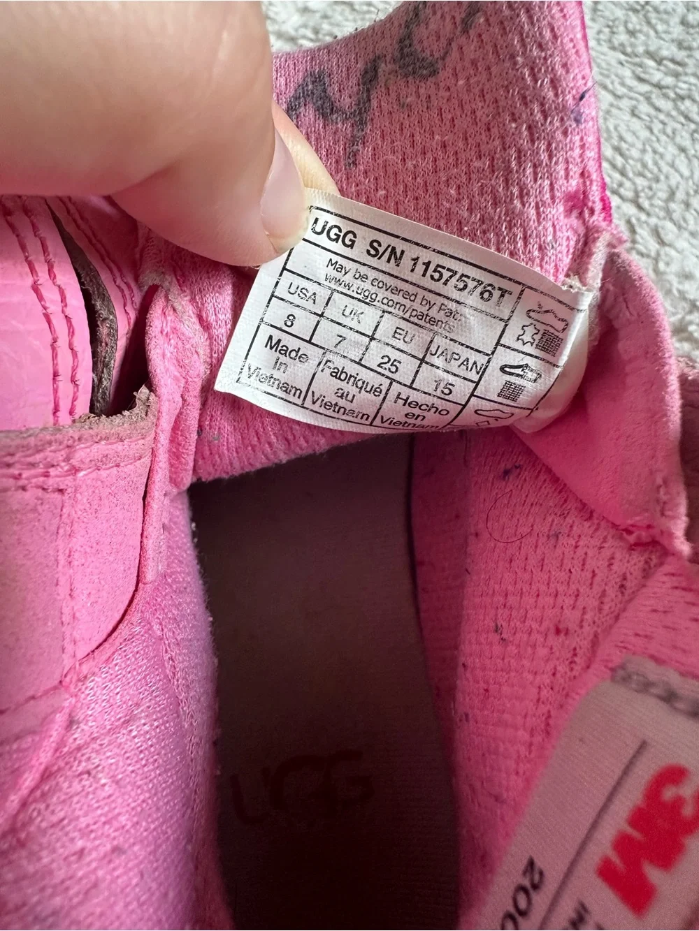 Ugg | Pink Dannie Weather Proof Waterproof Boots | Size 8